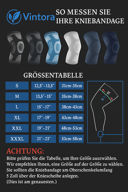 Vintora™ Kniebandage – Effektive Unterstützung & Schmerzlinderung