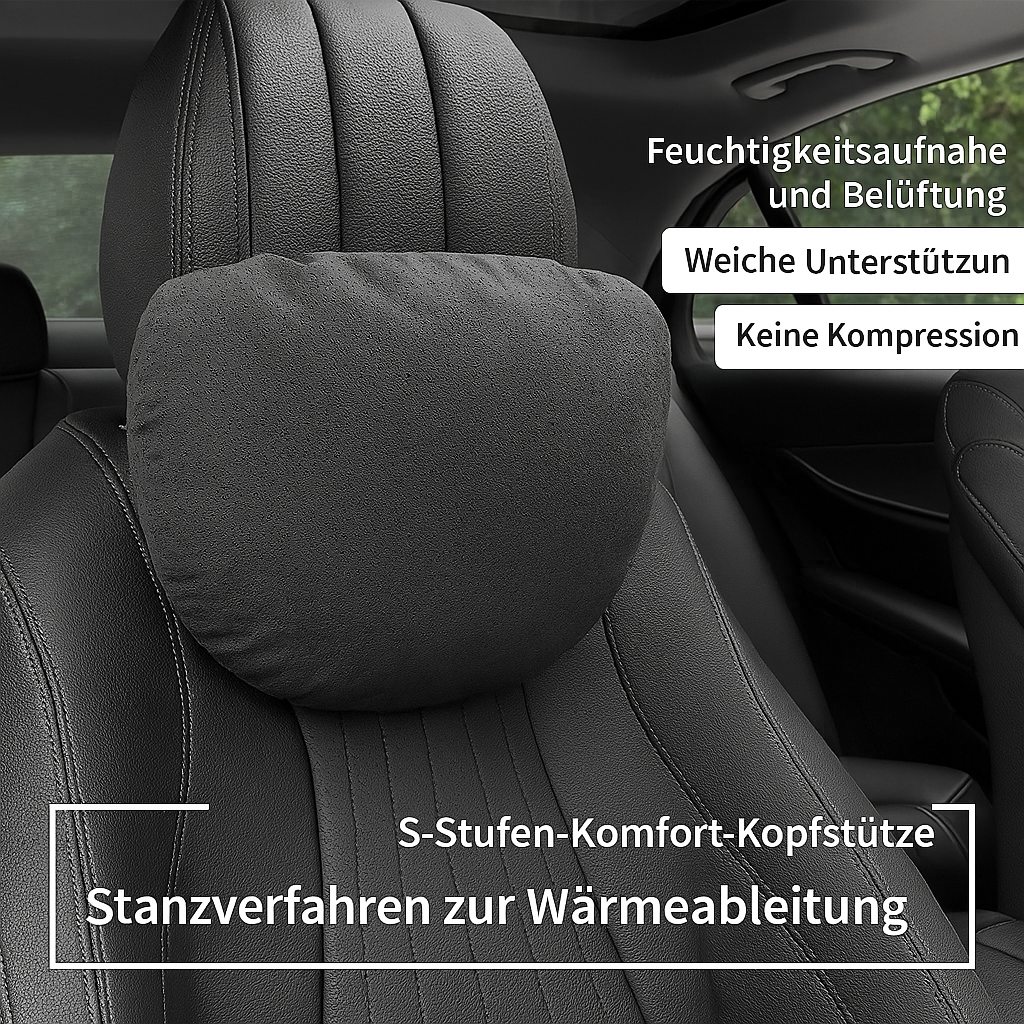 Vintora™ - Kopfstütze Auto – Ergonomische Nackenstütze für lange Fahrten